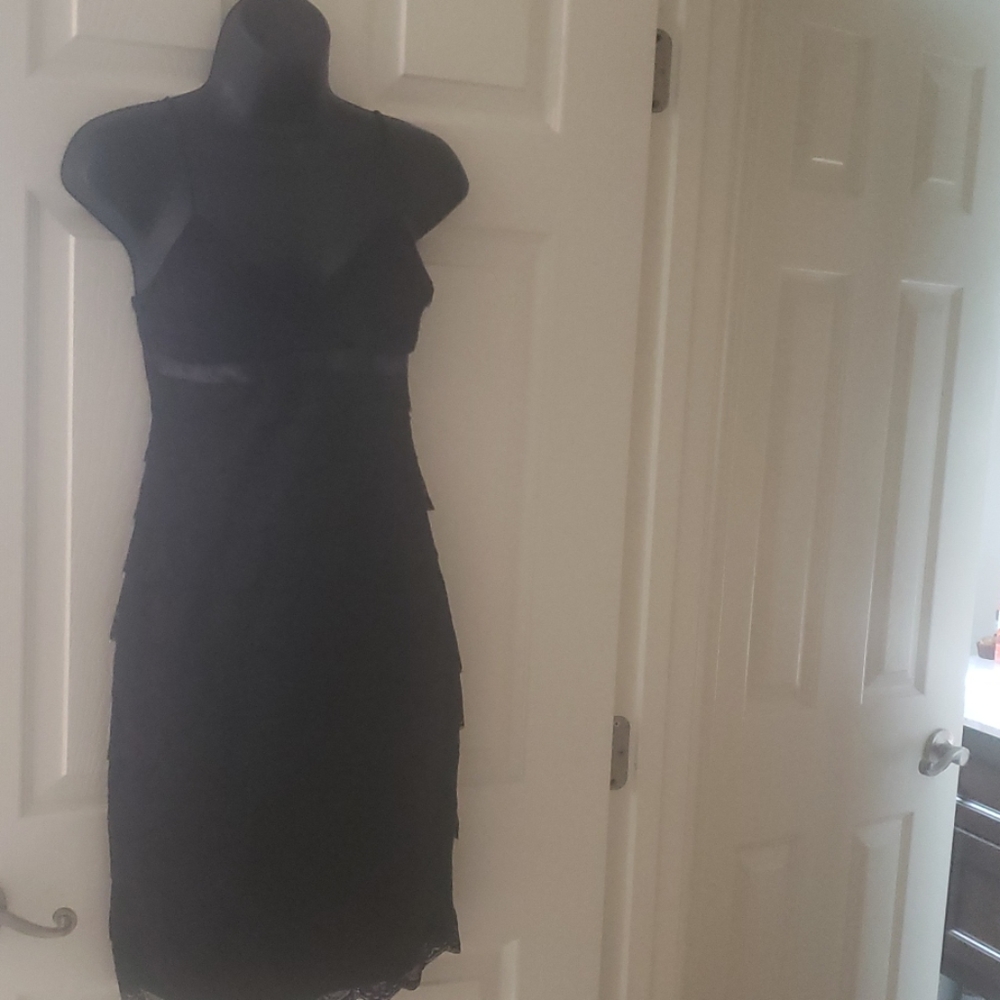 Black lace dress